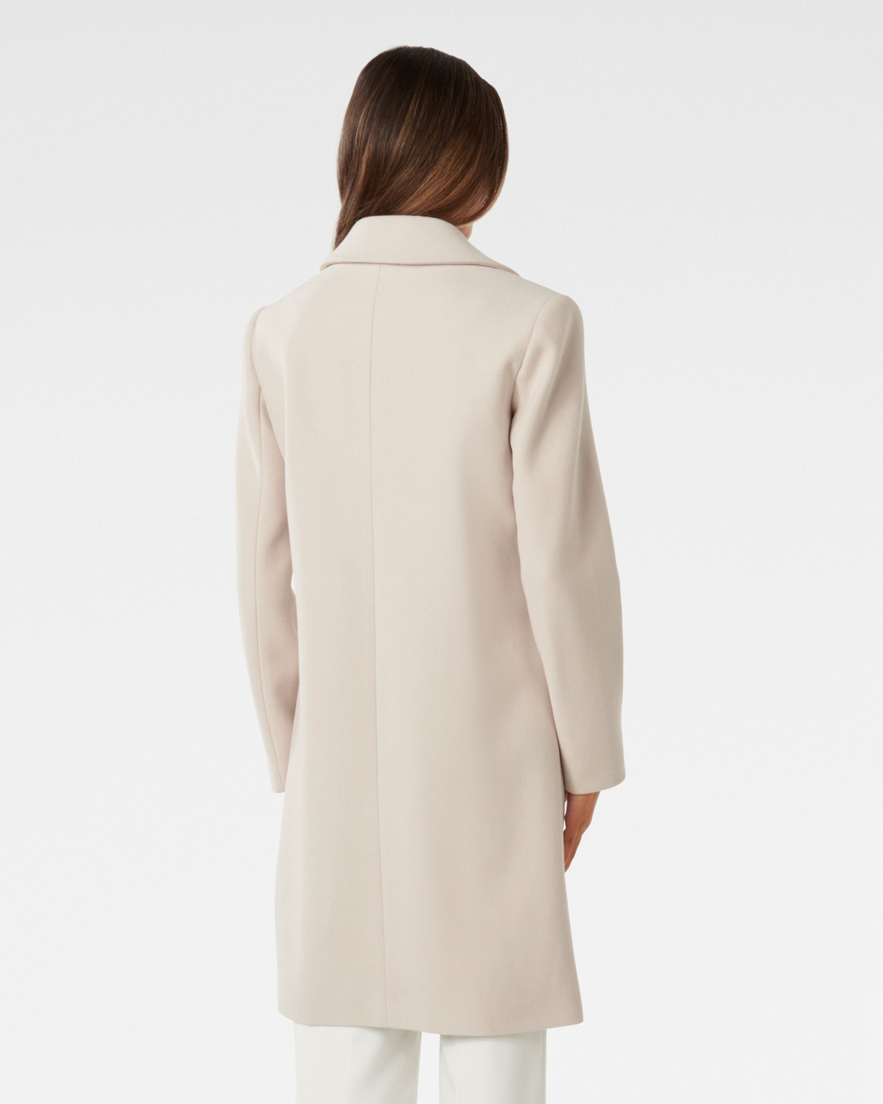 Timeless Elegance Open Wool Coat