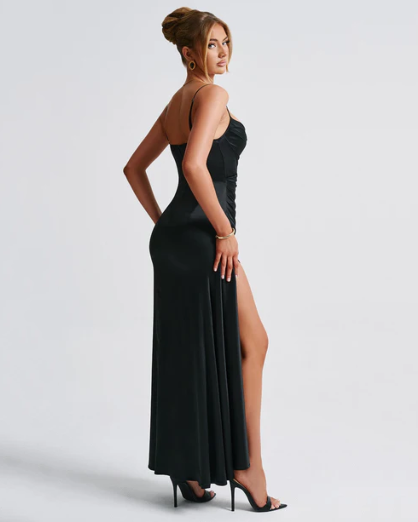 Misha Black Maxi Dress